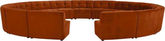 Meridian Furniture Limitless 15-Piece Cognac Modular Sectional-0