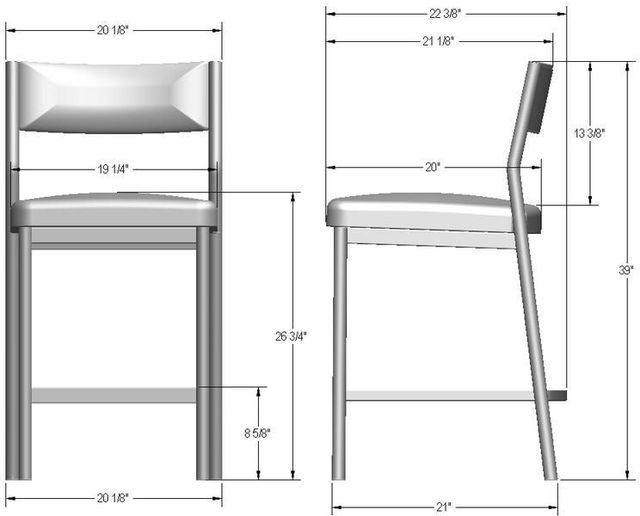 Amisco Customizable Adriana Counter Stool-2