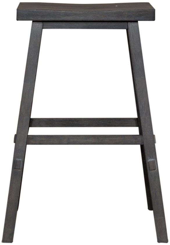 Liberty Furniture Creations II Slate 30" Sawhorse Counter Stool-2