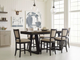 Kincaid® Plank Road Kimler Charcoal Counter Dining Table with Stone Top-1