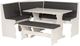 Linon Sasha 5-Piece Charcoal/White Dining Nook Set-0