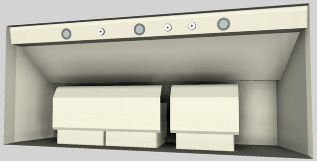 Vent-A-Hood® 54" Biscuit Wall Mounted Liner Insert-2
