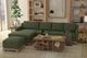 International Furniture Direct Samba Olive Ottoman-1