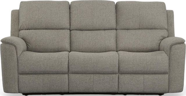 Flexsteel® Henry Fog Power Reclining Sofa with Power Headrests and Lumbar-1