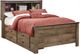Signature Design by Ashley® Trinell Brown Full Bookcase Bed with 2 Sided Storage-0