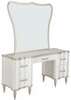 Michael Amini® London Place Creamy Pearl Vanity Desk and Mirror-0