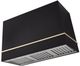 AGA Loge 48" Matte Black Wall Mounted Range Hood  with Polished Brass Trim-0