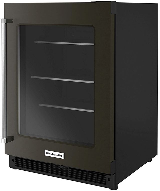 KitchenAid® 5.2 Cu. Ft. Black Stainless Steel Beverage Center-3