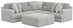 Jackson Furniture Logan 3-Piece Gray L-Shape Sectional