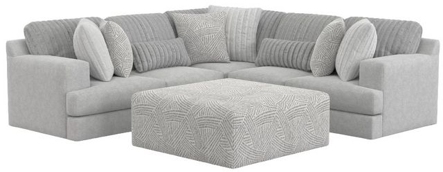 Jackson Furniture Logan 3-Piece Gray L-Shape Sectional
