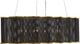 Currey & Company Nightwood Contemporary Gold Leaf/Molé Black Chandelier-3