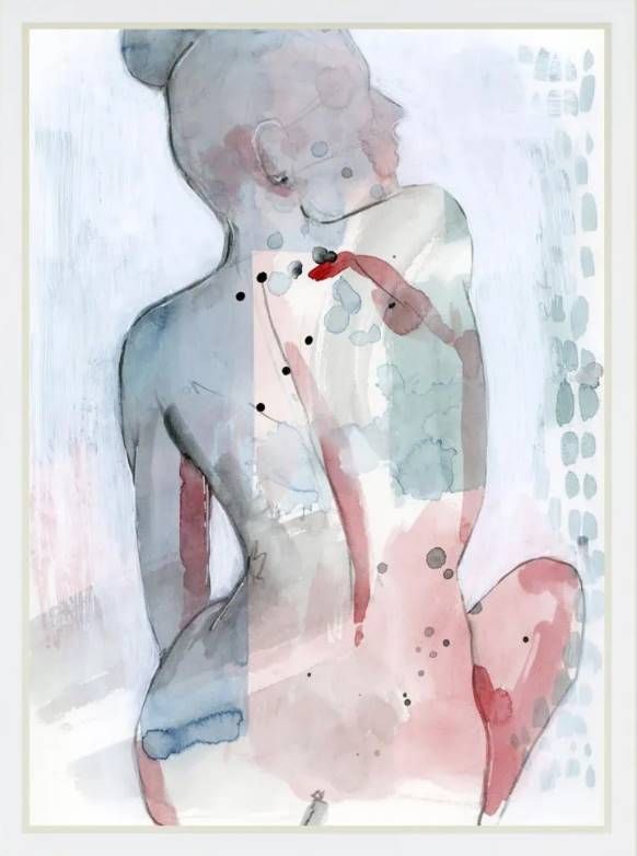 Classy Art Modern Madonna II by Grace Popp Mirrored Frame Wall Art-1