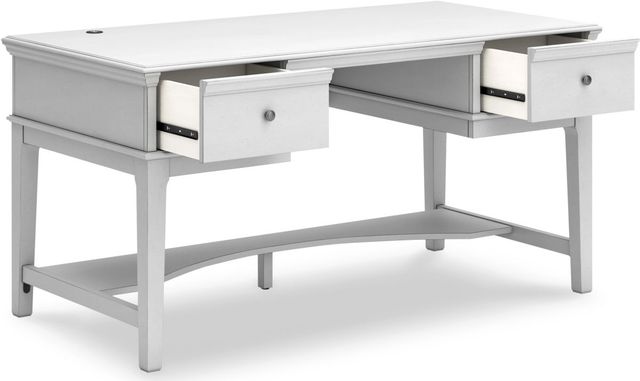 Signature Design by Ashley® Kanwyn Whitewash Office Storage Leg Desk-1