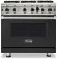 Viking® 5 Series 36" Cast Black Pro Style Liquid Propane Gas Range-0