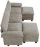 Homelegance® Dublin 5-Piece Dark Pewter Modular Sectional with Ottoman-3