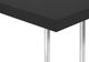 Monarch Specialties Inc. Black 25"H Accent Table with Chrome Metal Base-3