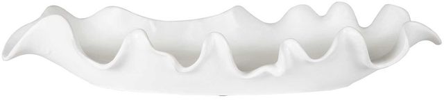 Uttermost® Ruffled Feathers Matte White Bowl-0