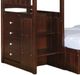 Donco Kids Mission Dark Cappuccino Youth Twin/Full Stairway Bunkbed-2