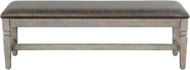 Sunny Designs™ Homestead Hills Alpine Gray/Tobacco Leaf Bench-2