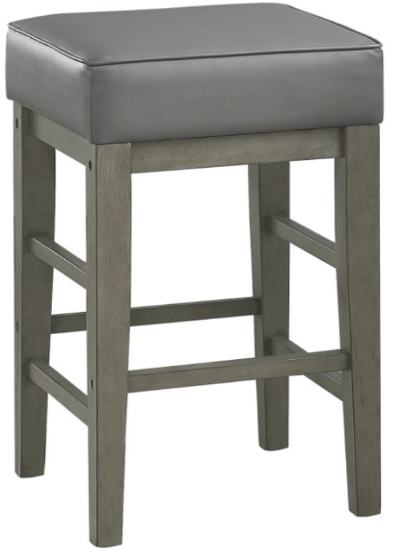 Homelegance® Pittsville Antique Gray Counter Stool-0