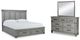 Signature Design by Ashley® Russelyn 3-Piece Gray King Storage Bed Set-0