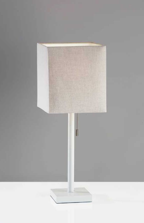 Adesso® Estelle Matte White Table Lamp-3