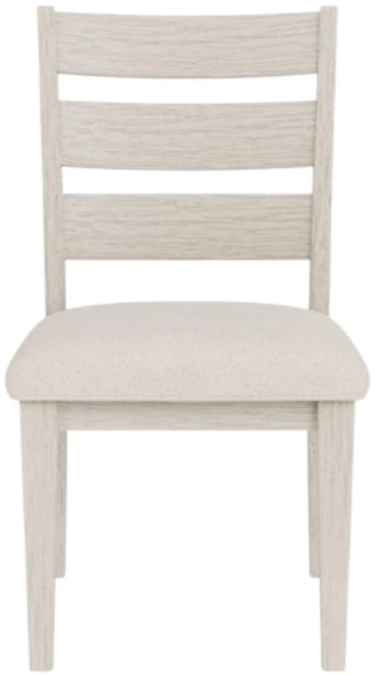 Riverside Furniture Glenndale Aged White Upholstered Side Chair-2