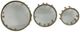 Sagebrook Home Nevis 3-Piece Aluminum/Clear Risers-1