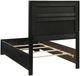 Coaster® Miranda Black Upholstered Twin Panel Bed -1