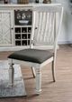 Furniture of America® Georgia 2-Piece Antique White Dining Chair Set with Gray Top -4