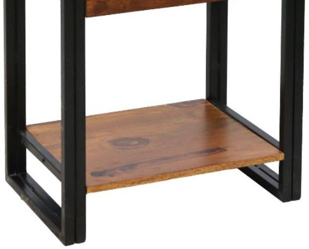 Jaipur Furniture Shipra Black/Brown Bedside Table-2