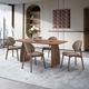 ACME Furniture Hadasa 2-Piece Light Gray/Walnut Dining Side Chair Set-1