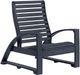 C R Plastics St. Tropez Black Lounge Chair-0