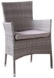 Furniture of America® Galina 8-Piece Gray Fabric/Rattan Wicker Outdoor Stacking Chair Set-0