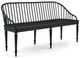 Magnolia Home by Joanna Gaines Carlotta Matte Black Bench-0