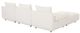 Moe's Home Collection Rosello Lounge 4-Piece White Left-Arm Facing Modular Sectional and Ottoman-3