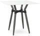 Amisco Customizable Link White Glass 36" Square Counter Height Table-0
