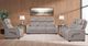 Corinthian Furniture Como Cream Power Reclining Loveseat with Power Headrest, Console, Air Massage, and Lighting-1