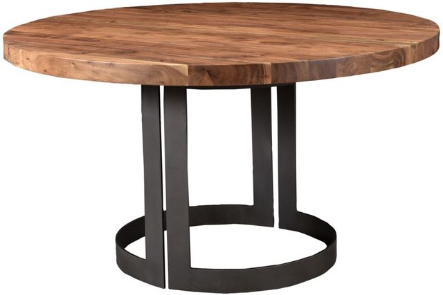 Moe's Home Collection Bent Smoked Round Dining Table-0