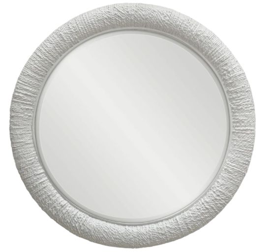Uttermost® Mariner White Round Mirror-0