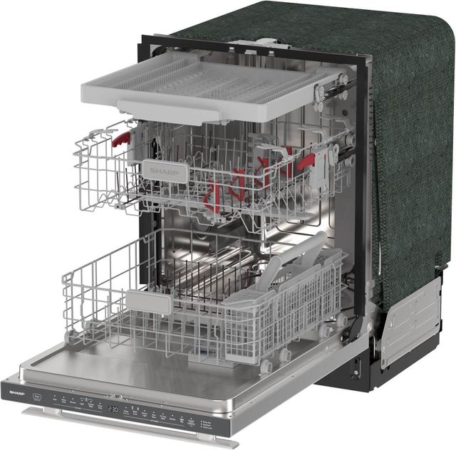 Sharp® 24" Stainless Steel 44dB Top Control Dishwasher with Auto Door Open-3