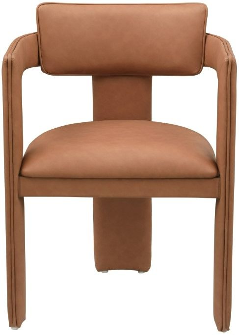 Meridian Furniture Brenda Cognac Upholstered Dining Chair-1