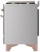 Ilve® Majestic III 60" Stainless Steel Pro Style Dual Fuel Natural Gas Range with Triple Glass Door and Copper Trim-4