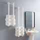 Powell® Troy 2-Piece White Towel Rack Set-1