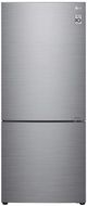 LG 14.7 Cu. Ft. Platinum Silver Counter Depth Bottom Freezer Refrigerator-0