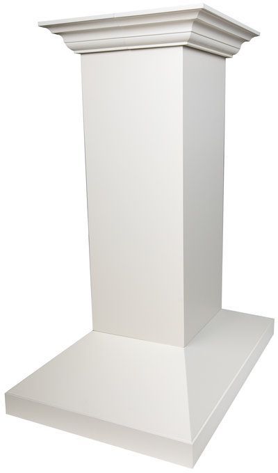 ZLINE Designer Series 36" Cottage White Island Mount Range Hood-0