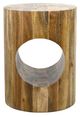 YHD Lati Natural Round Accent Table-1