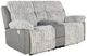 Global Furniture USA U6028 Gray Manual Reclining Loveseat with Console-0
