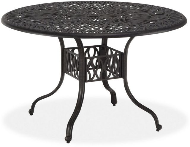 homestyles® Capri Black 42" Outdoor Dining Table-0