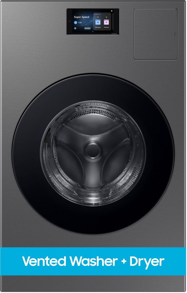 Samsung Bespoke 5.3 Cu. Ft. Dark Steel AI Laundry Combo-12